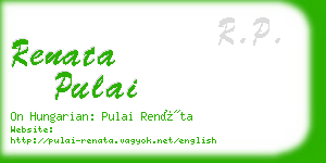 renata pulai business card